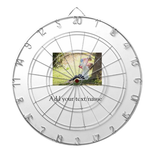 Mor dotterfamiljfotot lägga till namn bild darttavla (Framsidan)