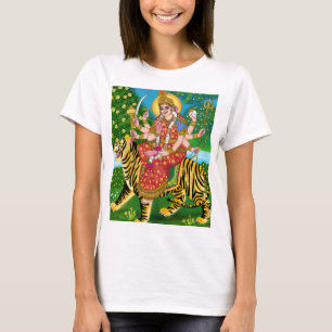 Mor Durga T-Shirt Hindu Goddess Apparel