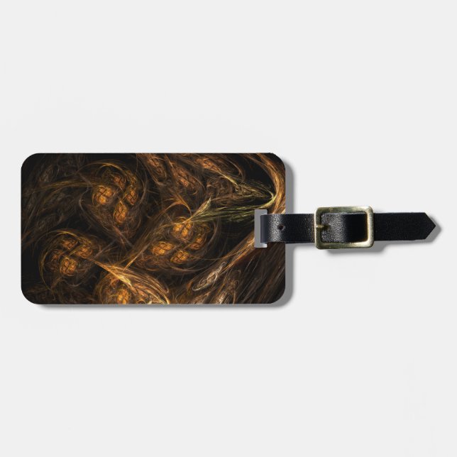 Mor Earth Abstrakt Art Adress Bagagebricka (Horisontell Framsida)