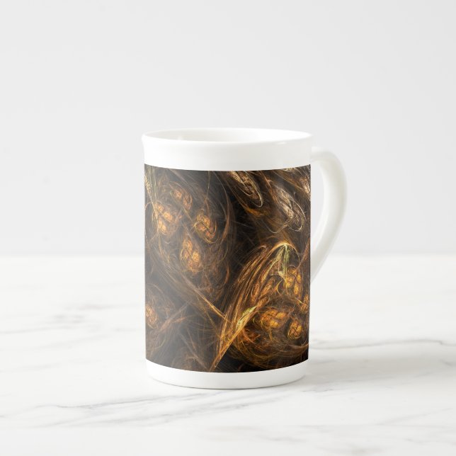Mor Earth Abstrakt Art Benporslin Mugg (Framsida höger)