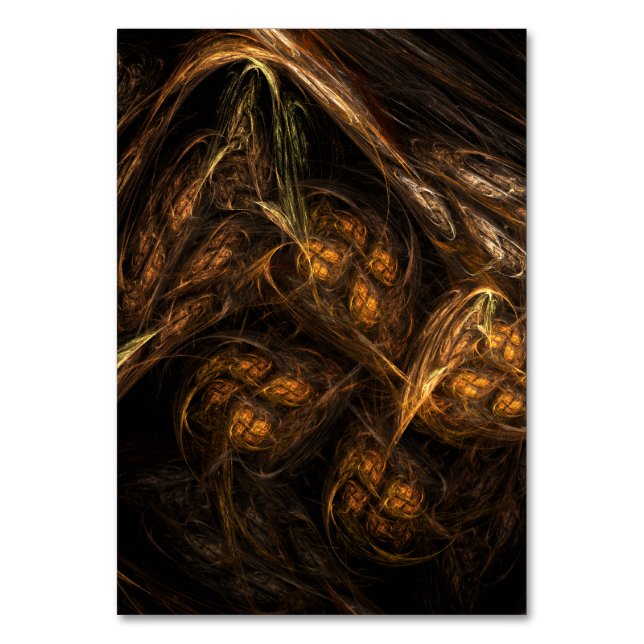 Mor Earth Abstrakt Art Bord Card Bordsnummer (Framsidan)