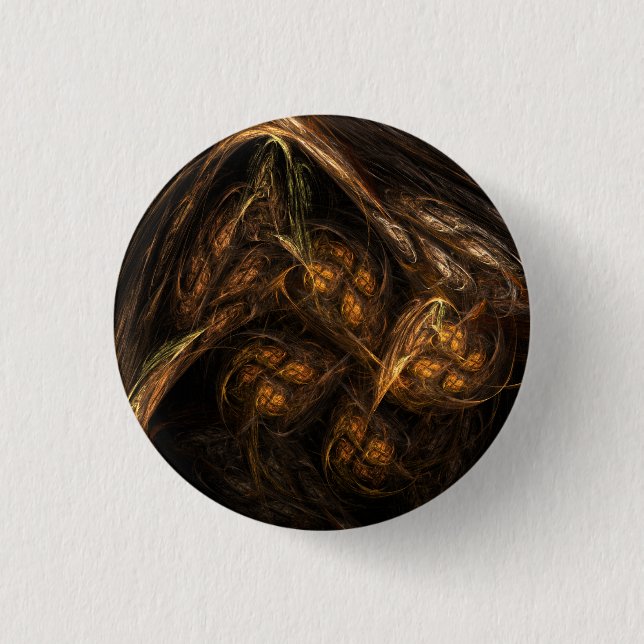 Mor Earth Abstrakt Art Button (runda) Knapp (Framsida)