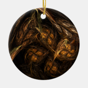 Mor Earth Abstrakt Art Circle Ornament