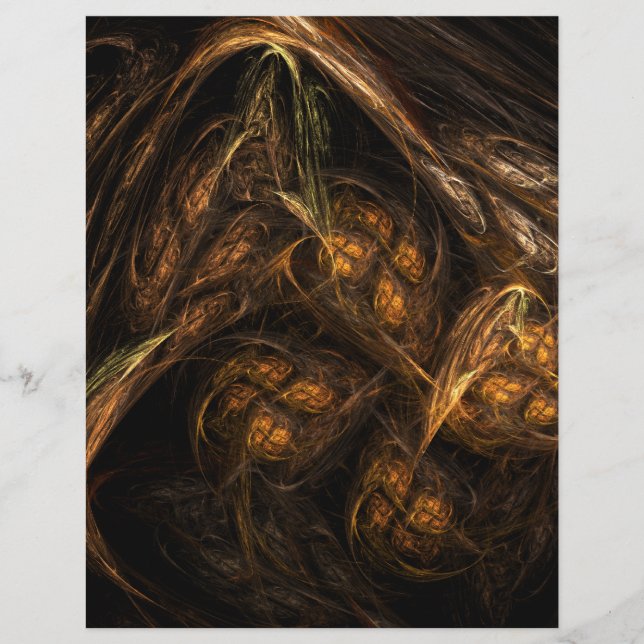 Mor Earth Abstrakt Art Flyer (Framsidan)