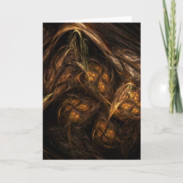Mor Earth Abstrakt Art Greeting Card Kort (Framsida)