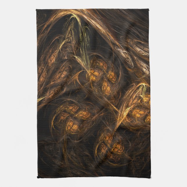 Mor Earth Abstrakt Art Kitchen Towel Kökshandduk (Vertikal)