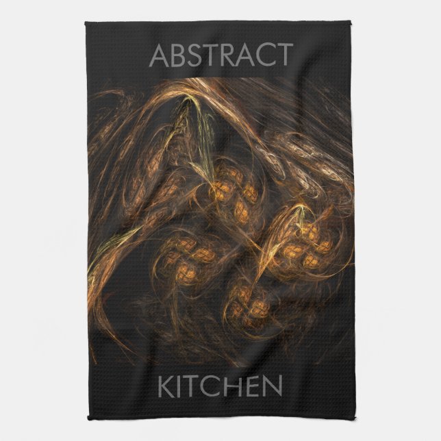 Mor Earth Abstrakt Art Kitchen Towel Kökshandduk (Vertikal)