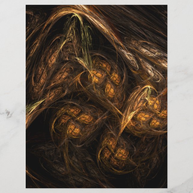 Mor Earth Abstrakt Art Letterhead (Framsida)