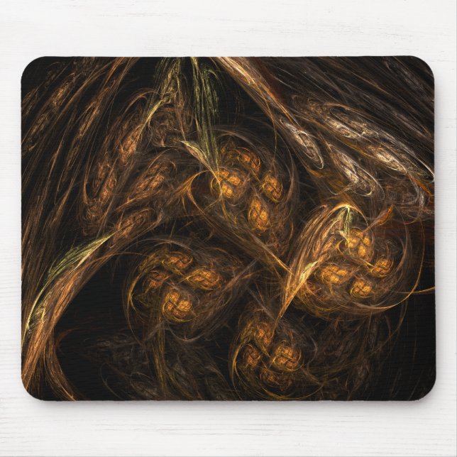 Mor Earth Abstrakt Art Mousepad Musmatta (Framsidan)