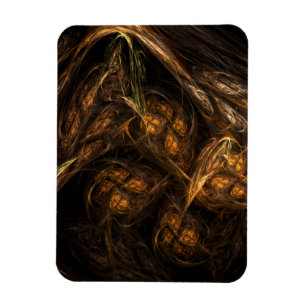 Mor Earth Abstrakt Art Premium Magnet