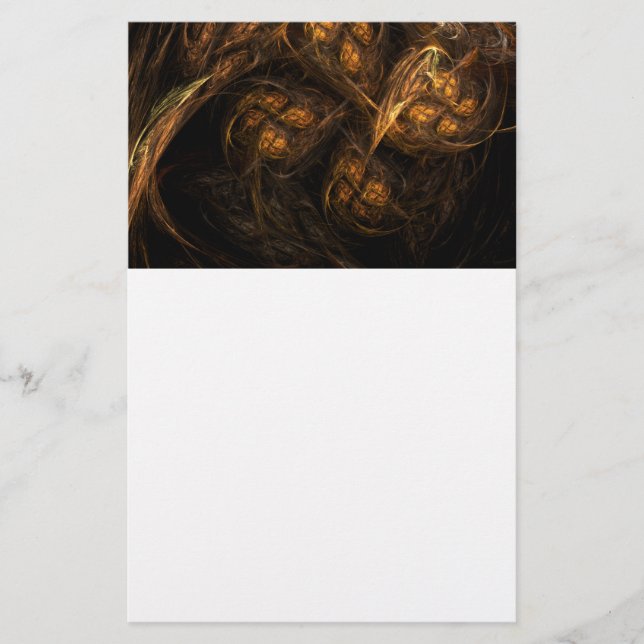Mor Earth Abstrakt Art Stationery Brevpapper (Framsida)