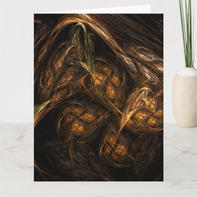 Mor Earth Abstrakt Art Tack Kort (Framsida)