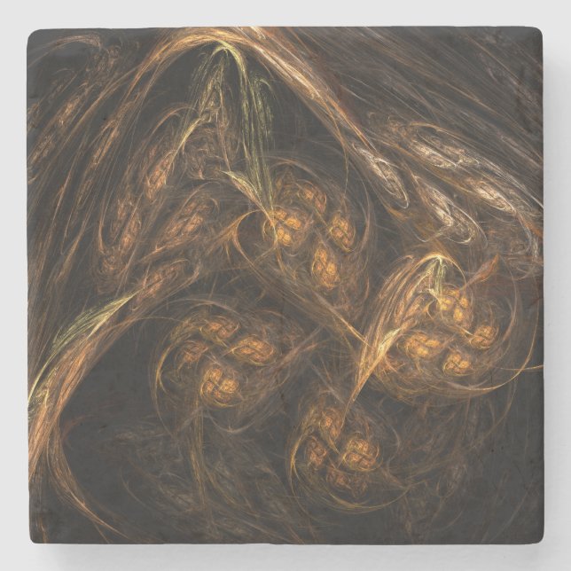 Mor Earth Abstrakt Art Underlägg Sten (Framsidan)