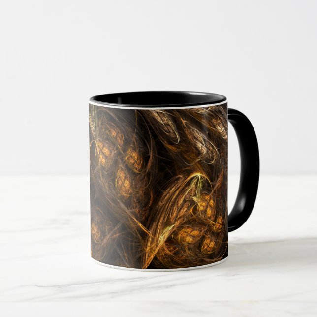 Mor Earth Abstrakt Coffee Mugg (Framsida höger)