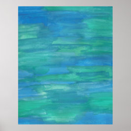 Mor Earth Abstrakt Watercolor Poster