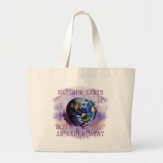 MOR EARTH ÄR INTE ETT EXPERIMENT Tote Bag Jumbo Tygkasse