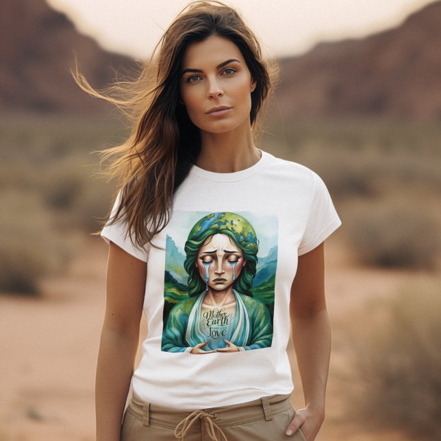 Mor Earth behöver din Kärlek T-Shirt (Spread environmental awareness with this, "Mother Earth needs your love" t-shirt! )