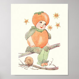 Mor Earth Children - Little Persimmon Poster