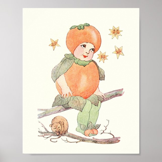 Mor Earth Children - Little Persimmon Poster (Framsidan)