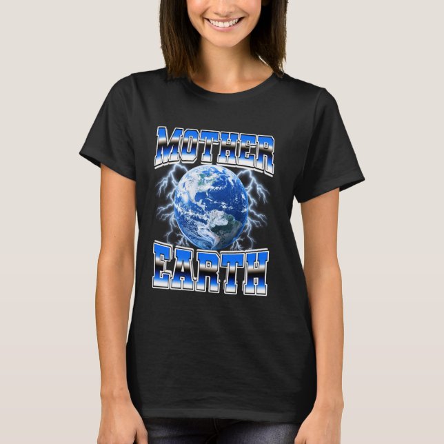 Mor Earth Day Environmental 90 s Bootleg S T Shirt (Framsida)
