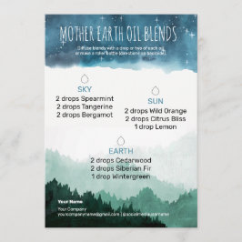 Mor Earth Essential Oil Diffuser Blends Inbjudningar