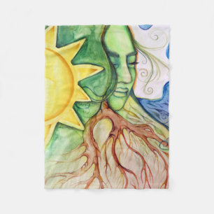 Mor Earth Gaia Goddess Fleecefilt