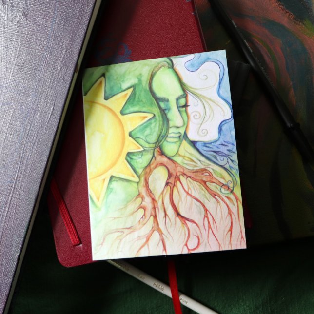 Mor Earth Gaia Goddess Vykort (Skapare uppladdad)