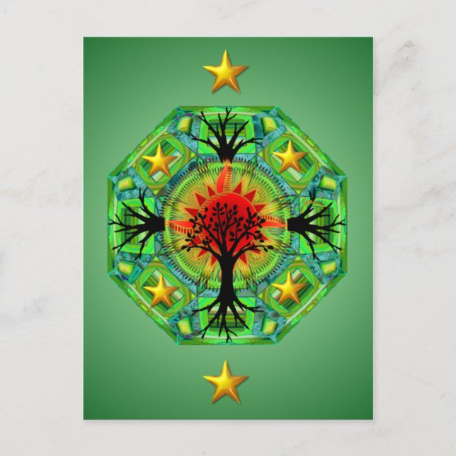 Mor Earth Postcard Vykort (Framsida)