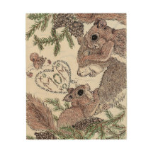 Mor ekorre med Spädbarn