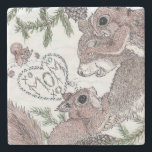 Mor ekorre och satser stenunderlägg<br><div class="desc">Mor ekorre och satser</div>