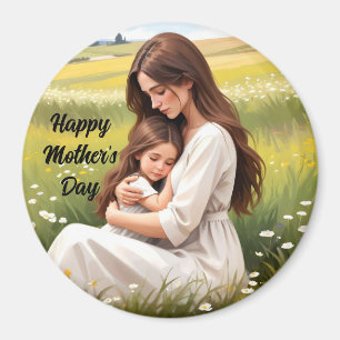 Mor Embracing Dotter Round Magnet