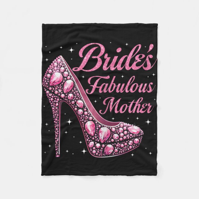Mor Fabulous Bride Lycklig Bröllop gift Day Fleecefilt (Framsidan)