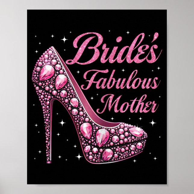 Mor Fabulous Bride Lycklig Bröllop gift Day Poster (Framsidan)