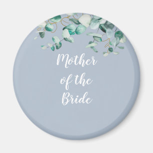 Mor Far i Bride Personlig Dusty Blue Magnet