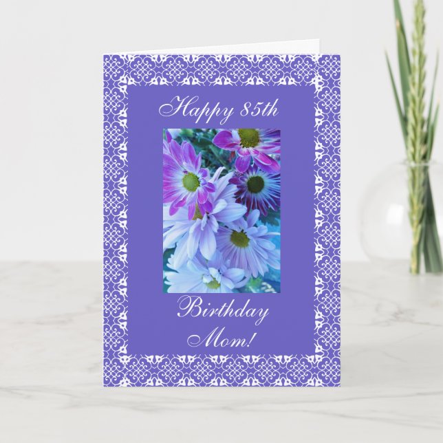 Mor födelsedag daisy kort (Framsida)