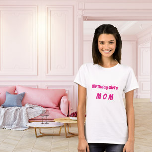 Mor-födelsedagstjucka shock rosa t shirt