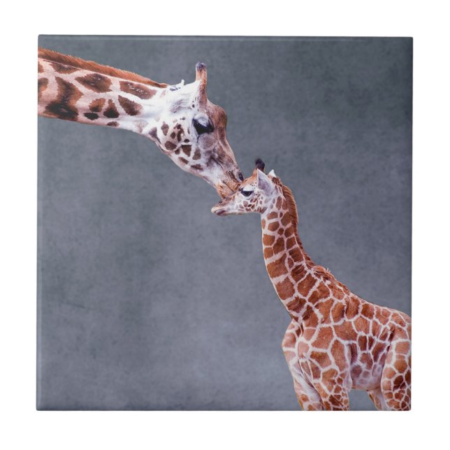 Mor för Getty bilder | & babygiraff Kakelplatta (Framsidan)