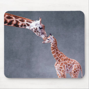 Mor för Getty bilder & babygiraff Musmatta
