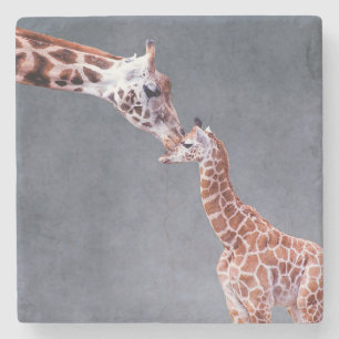Mor för Getty bilder & babygiraff Stenunderlägg