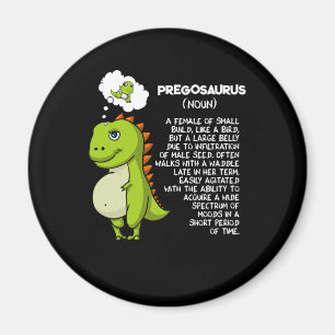 Mor för gravid för Pregosaurus T-Rex Dinosaurmam Magnet