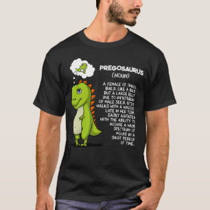 Mor för gravid för Pregosaurus T-Rex Dinosaurmam T Shirt