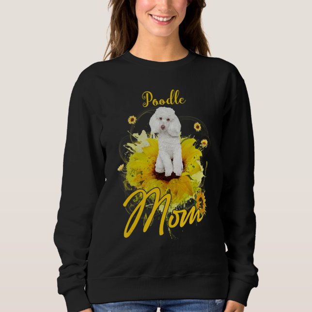 Mor för solrossolrosolja Pudel Mamma Hund T Shirt (Framsida)