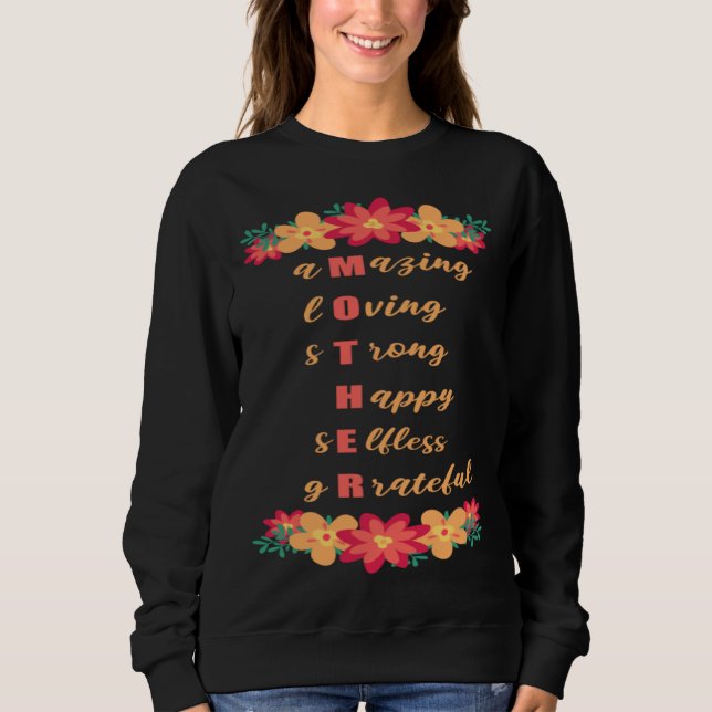 Mor Förkortning Fantastisk Kärleksfull Stark Lyckl T Shirt (Framsida)