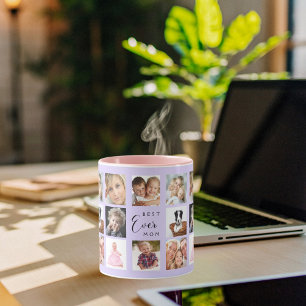 Mor fotokollage violett mugg