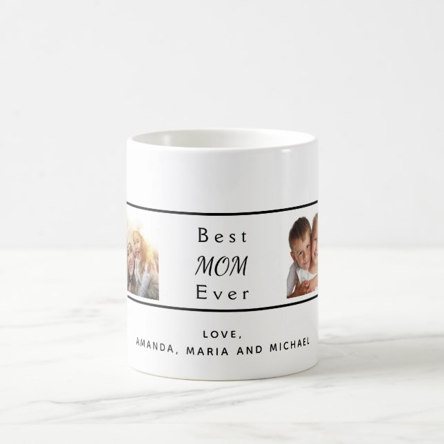 Mor fotovit svart kaffemugg (Center)