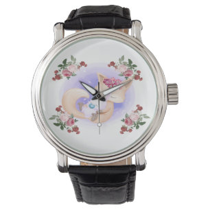 Mor Fox Hug Baby Bunny Rabbit Armbandsur