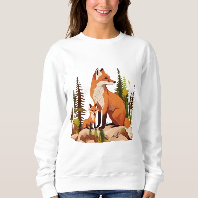 mor fox och kit t shirt (Framsida)