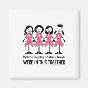 Mor Friends Kids Breast Cancer Awareness Family Magnet
