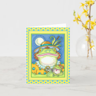 MOR FROG & BABY FROGETT FAMILY KÄRLEK Funny Blank Kort