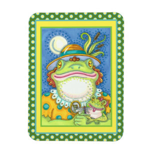 MOR FROG & BABY FROGETT, FAMILY KÄRLEK FUNny Magnet